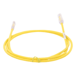 Cable de Parcheo UTP Categoría 6, con Plug Modular en Cada Extremo - 1.5 Metros (4.92 Pies) - Amarillo