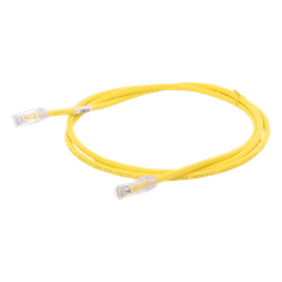 Cable de Parcheo UTP Categoría 6, con Plug Modular en Cada Extremo - 1.5 Metros (4.92 Pies) - Amarillo