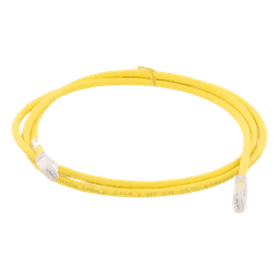 Cable de Parcheo UTP Categoría 6, con Plug Modular en Cada Extremo - 1.5 Metros (4.92 Pies) - Amarillo