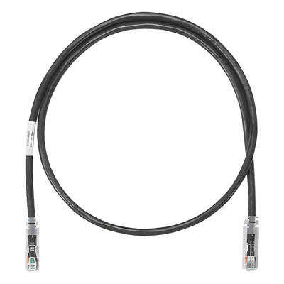 Cable de Parcheo UTP Categoría 6, con Plug Modular en Cada Extremo - 2 Metros (6.56 Pies) - Negro