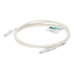 Cable de Parcheo UTP Categoría 6, con Plug Modular en Cada Extremo - 2 Metros (6.56 Pies) - Blanco Mate