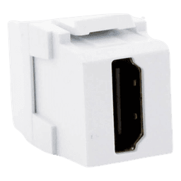 Módulo Acoplador HDMI 2.0, Hembra a Hembra Tipo-A, Categoría 2, Keystone, Color Blanco