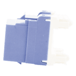 Conector Jack Estilo 110 (de Impacto), Tipo Keystone, Categoría 5e, de 8 Posiciones y 8 Cables, Color Azul