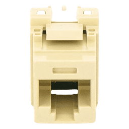 Conector Jack Estilo 110 (de Impacto), Tipo Keystone, Categoría 5e, de 8 Posiciones y 8 Cables, Color Marfil