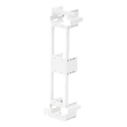 Montaje de Pared para Panel de Parcheo de 12 Puertos, Color Blanco