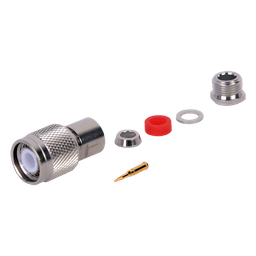 Conector TNC Macho Rosca Izquierda para cables RG-58/U, RG-142/U. 