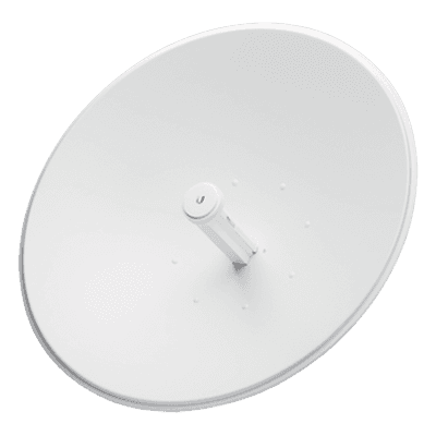 PowerBeam airMAX AC hasta 450 Mbps, frecuencia 5 GHz (5150 - 5875 MHz) con antena tipo plato de 29 dBi