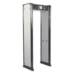 Arco Detector de Metales de 33 Zonas con Anclaje para Fijarse al Piso. Incluye Sensor IR para evitar falsas Alarmas / Certificado por la Administración Federal de Aviación de EE. UU. (FAA)