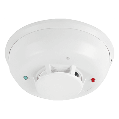Detector de humo fotoeléctrico-térmico combinado de 4 hilos con sirena integrada de 85 dB, serie i3