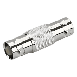 Adaptador Tipo Barril para 75 Ohm, de Conector BNC Hembra a BNC Hembra, Níquel/ Oro/ Teflón.