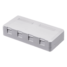 Caja de Pared de 4 Puertos Sin Jack
