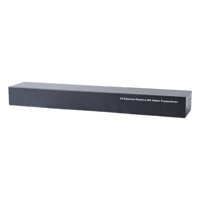(TRANCEPTOR) RECEPTOR DE VIDEO PASIVO DE 16 CANALES / Resolución 4K / Compatible con cable UTP Cat 5e/6 / Compatible con HD-TVI/CVI/AHD/CVBS / TODO INCLUIDO PARA RACK / Protección Interconstruida contra sobretensión.