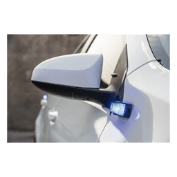 Luz Auxiliar Ultra Brillante X13 de 4 LEDs, Color Azul, con mica transparente