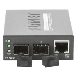 Convertidor de Medios con Doble Puerto SFP 1000BASE-FX/SX/LX y Puerto Ethernet 1000Base-T 