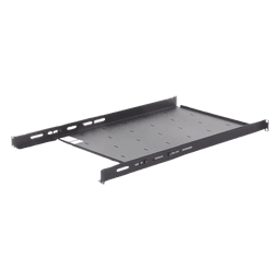 Charola Ajustable para Rack de 19" de 4 postes de 1 Unidad de Espacio. Profundidad de 633 a 816 mm