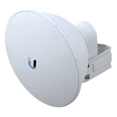 Antena Direccional airFiber X, ideal para enlaces Punto a Punto (PtP), frecuencia 5 GHz (5.1 - 5.9 GHz) de 23 dBi slant 45