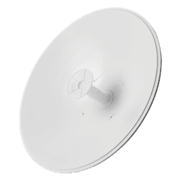 Antena Direccional airFiber X, ideal para enlaces Punto a Punto (PtP), frecuencia 5 GHz (4.9 - 5.8 GHz) de 30 dBi slant 45