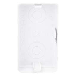 Tapa final en color blanco de PVC auto extinguible,  para canaleta TEK100 (5591-02001)