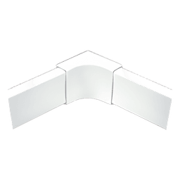 Esquinero interior blanco de PVC auto extinguible, para canaleta PT48 (6120-01002