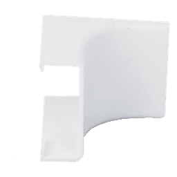 Esquinero interior blanco de PVC auto extinguible, para canaleta PT48 (6120-01002