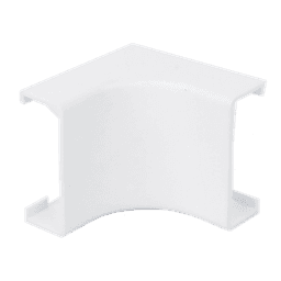 Esquinero interior blanco de PVC auto extinguible, para canaleta PT48 (6120-01002