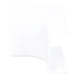 Esquinero interior blanco de PVC auto extinguible, para canaleta PT48 (6120-01002