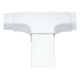 Sección en "T" color blanco de PVC auto extinguible,  para canaleta PT48 (6140-01002)