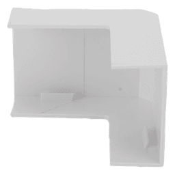 Esquinero exterior color blanco de PVC auto extinguible  para canaletas TMK1735, TMK1735SD (5310-02001) 
