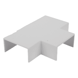 Sección en "T" color blanco de PVC auto extinguible, para canaletas TMK1735, TMK1735SD (5340-02001)