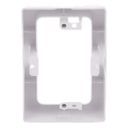 Caja Sin Fondo Universal, Color Blanco de PVC Auto Extinguible (7900-02002)
