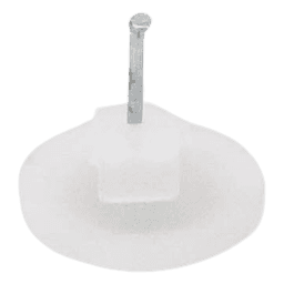 Grapa para cable redondo de 3mm color transparente (100pzs) (3101-00100)
