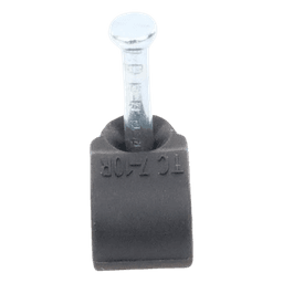 Grapa reforzada para cable redondo de 7mm color negro (100pzs) (3103-00300)