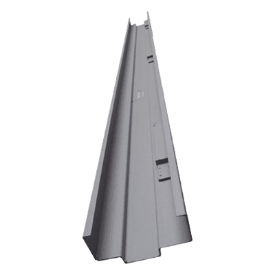Jamba de contra galvanizada 7' 0", 5 3/4" con preparación para pestillo izquierdo Compatible con puerta 5041, 5043, 5042, 5046, 5044, 5045, 5048, 5051 y 5050.