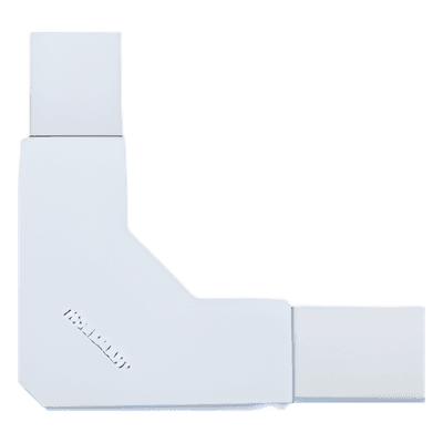 Sección en "L" color blanco de PVC auto extinguible, para canaleta TMK1720 (5230-02001)