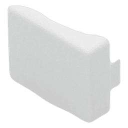Tapa final color blanco de PVC auto extinguible, para canaleta TMK1720 (5290-02001)