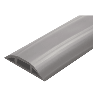 Canaleta flexible gris de PVC auto extinguible,  (Rollo de 25mts.) (9300-05030)