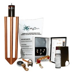 Kit de Tierra Física Con Electrodo Magnetoactivo Capacidad Max: 400 AMP