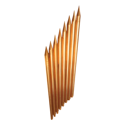 Varilla de Acero con Recubrimiento de Cobre Diámetro 5/8" de 1.5 m de Largo
