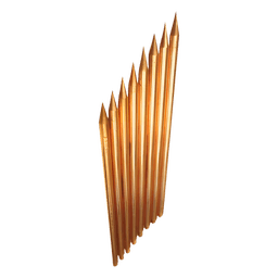 Varilla de Acero con Recubrimiento de Cobre Diámetro 5/8" de 1 m de Largo