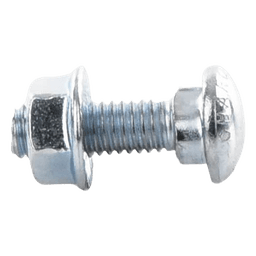 Tornillo + tuerca milimétrico, con acabado Electro Zinc