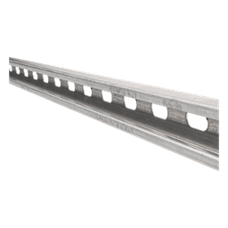 Unicanal perforado 4x2, 3000 mm, con acabado Electro Zinc