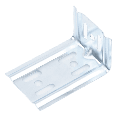 Ménsula económica, para montaje en pared, para anchos de charola de 100mm, con acabado Electro Zinc
