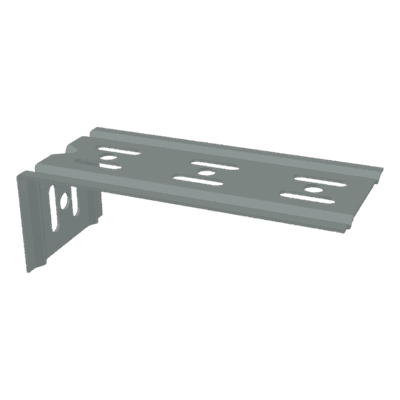 Ménsula económica, para montaje en pared, para anchos de charola de 150mm, con acabado Electro Zinc