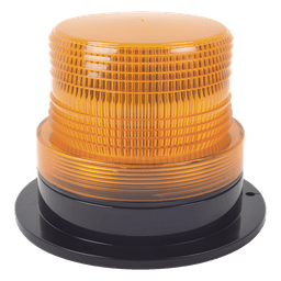 Burbuja brillante  de Larga Vida Útil con 8 LEDs, color ámbar, domo ámbar, 12Vcd