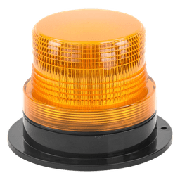 Burbuja brillante  de Larga Vida Útil con 8 LEDs, color ámbar, domo ámbar, 12Vcd