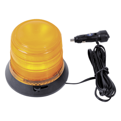 Burbuja Brillante de 6 LEDs, Color Ámbar con Montaje Magnético