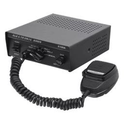 Sirena Vehicular de 100W de Potencia, Con Switch Giratorio de 6 posiciones y Micrófono Integrado de Uso Rudo