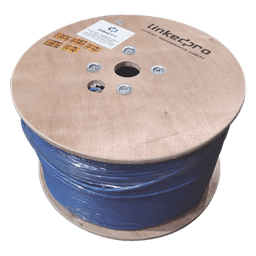 Bobina de 1000 Metros (3280.84 Pies) Cable Cat6+ Calibre 23 Alto Desempeño, ETL, UL, Color Azul, Super Flexible, de 1000 Metros (3280.84 Pies), para Aplicaciones de CCTV, Video HD, y Redes de Datos