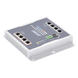 Switch Industrial No Administrable, Múltiple Montaje (Pared, Riel DIN y Magnético), 8 Puertos Gigabit con 4 puertos PoE 802.3at, Hasta 120 W.