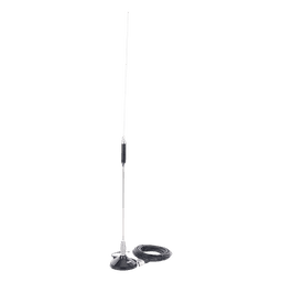Antena Móvil para Rango de Frecuencia de Banda Civil (CB) 26.960 - 27.400 MHz.